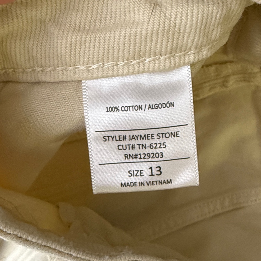 Carly Jean Jaymee Wide Leg Jeans In Stone Size 13 Euc — image 8 of 8
